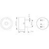 Piezo Signal Transmitter with Electronics, Diameter 30 mm, 3 – 28 V, 90 dB, Black