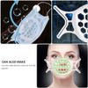 Healifty 4pcs 3D Face Inner Bracket Support Frame Holder for Comfortable Breathing Lipstick Protector Reusable Washable Face Internal Support Cushion