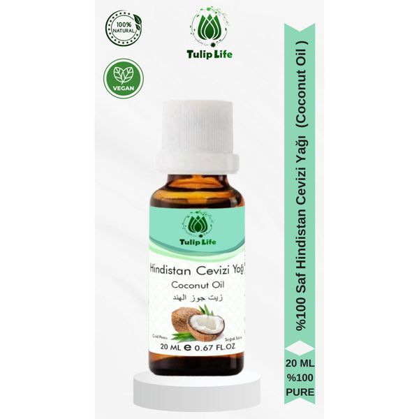 % 100 Saf ve Doğal Hindistan Cevizi Yağı ( Coconut Oil ) 20 ML