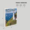 Oregon Coast, Heceta Head Lighthouse (Absorbent Ceramic Coaster, Single, Cork Back, Kitchen Table Decor)