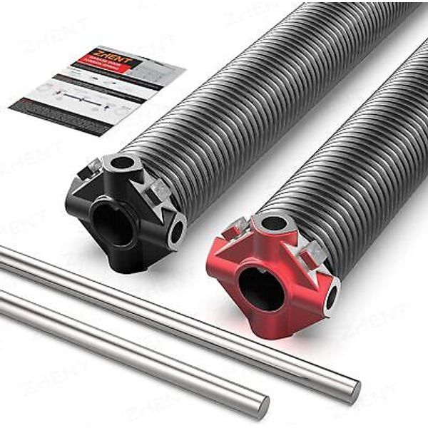 Garage Door Torsion Springs 2'' (Pair) with Non-Slip 0.218X2''X23'', Black