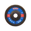 Faithfull Sanding Flap Disk Amuninium Oxide 80 Grit (Medium) 215mm (5") For Angle Grinders
