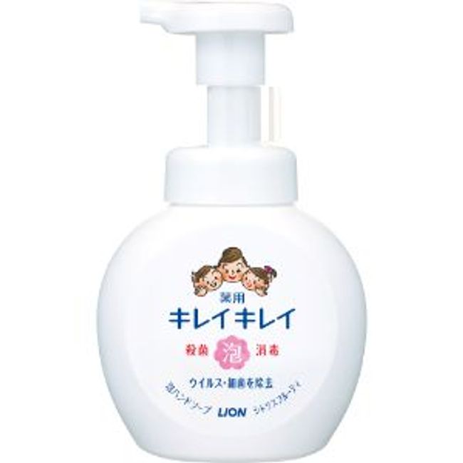 [Lion] KireiKirei Medicated Foam Hand Soap Citrus Fruity Scent Pump 250mL (Quasi-drug) [Daily Necessities]