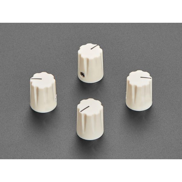 Adafruit Accessory Cream Micro Potentiometer Knob - Pack of 4