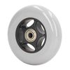 Wheelchair Wheel 4in Rubber Low Noise Walker Caster Replacement Part Solid Wheel Replacement for Rollator Gray