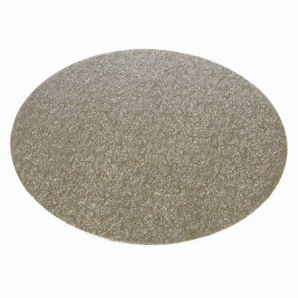 4" Silver Round Double Thick Cake Board (Pack of 5)