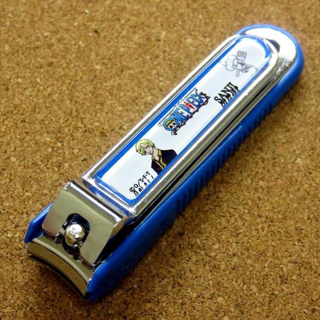 Seki Knives Anime ONE PIECE Sanji Nail Clippers with File Blue Nail Clipper Souvenir for Overseas Free Shipping Made in Japan Made in Japan