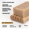 Southern Natural Oatmeal Soap Bar - 3 Pack - Unscented Goat Milk Soap For Eczema, Psoriasis & Dry, Sensitive Skin. Fragrance Free (Each Bar 4-4.5 oz)