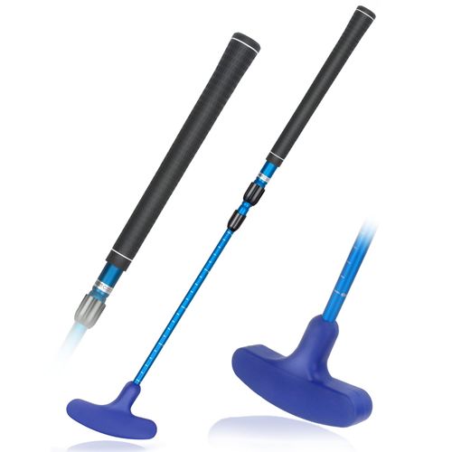 ToVii Golf Putter Nitrile Rubber Top for Left & Right Handed, Adjustable & Sturdy Aluminum Alloy Shaft for All Golfers, Golf Training Equipment for Putting Green/Outdoor Games/Yard Games - Blue
