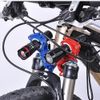 Bicycle Light Holder Flashlight Holder Multifunctional 360 Degree Rotation 3 Gear Adjustable Bicycle LED Flashlight Bracket (Blue)