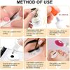 QUEWEL Eyelash Extension Glue 6ML Strong Black Lash Glue 1-2 Sec Quick Drying Professional Lash Extension Glue for Sensitive Retention 7-8 Weeks Eyelash Glue