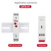 DEWIN Delay Time Relay, GRT8-B1 Mini Power Off Delay Time Relay Timer Relay DIN Rail Type AC 220V Delay Disconnection