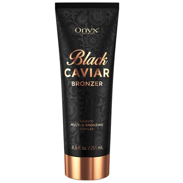 Onyx Black Caviar Dunkle Bräunungslotion 251 ml | Fortschrittlicher Körperbräuner und Bräunungsbeschleuniger | Sofortiger Bronzer und Bräunungsverstärker | Solarium und Außenbräune