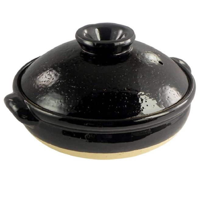 TOJIKI TONYA Touji Kitonya Koiga Earthenware Pot No. 6 (Tenmoku (11032))