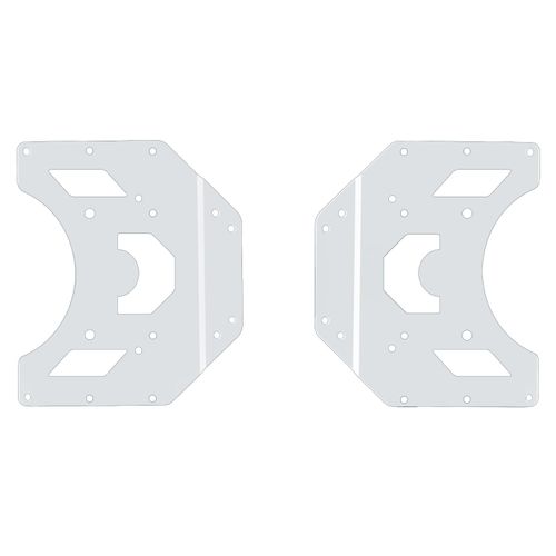 IFCASE VESA Conversion Plate Adapter for Monitor Arm, TV Wall Mount, Adjustable Extension VESA Panel 75mm 100mm to 200x200mm 200x300mm 200x400mm (White)