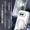 Google Pixel 9A Case, Clear with Ring, Compatible with Both Vertical and Horizontal, TPU Soft, Shockproof, Smartphone Case, Pixel 9a, Transparent, Lightweight, Thin, Stand Function, Protective Cover
