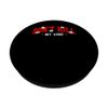 Red Don't Kill My Vibe Red Graphic PopSockets Adhesive PopGrip