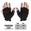 Maddog Tactical Half-Finger Paintball Airsoft Gloves - Stealth Black - Small/Medium