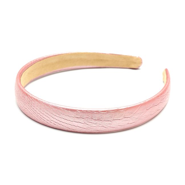 QinGoo Leder Stirnband Rosa Haarreif Frauen Stirnbänder Haarband Damen Kopfschmuck Haarschmuck 1stück(Pink)