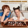 Backgammon, Backgammon Case, Backgammon Wood, with High-Quality Leather Case, Portable and Travel Backgammon Set (Brown)