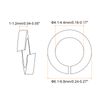 sourcing map 80 Pcs Spring Lock Washer, M4 Split Lock Washer Assortment Copper Lock Washers for Screws Bolts Nuts