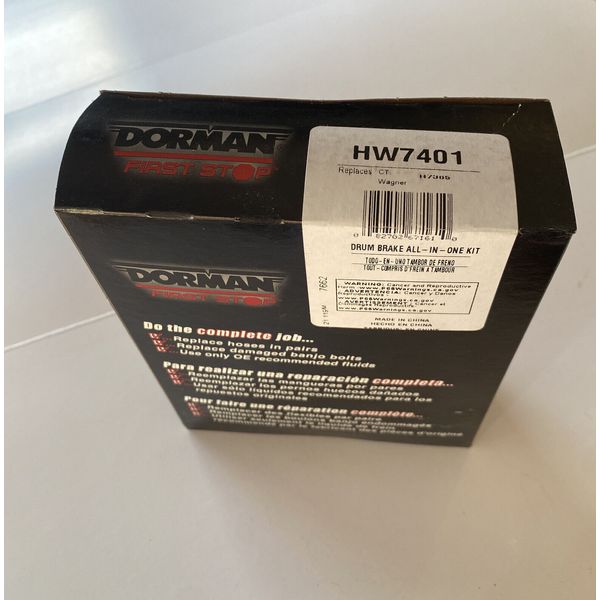 HW7401 Dorman Drum Brake All-in-One Kit