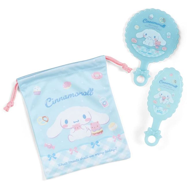 Sanrio 870188 Cinnamoroll Mirror & Brush Set