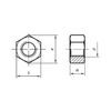 M10 Hex Nut - A4 Stainless Steel DIN934 - Left Hand Thread Pack Size : 10