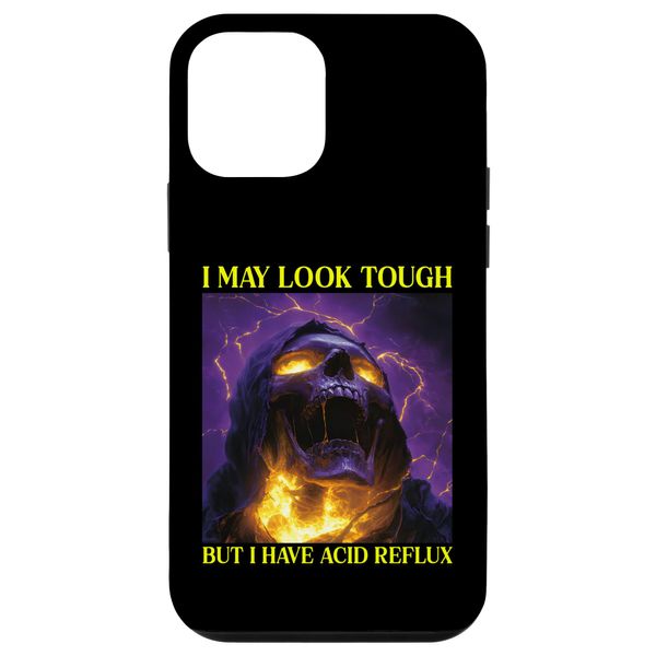 iPhone 12 mini Funny Hard Skeleton Acid Reflux Case