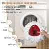 5PCS Spin Mop Replacement Head Compatible with Ocedar EasyWring 1-Tank System,3 Microfiber+1 Chenille Spin Mop Refill Replace for Ocedar,Washable Mop Replace Head for Floor Deep Clean
