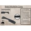 G.B.S Beard Mustache Comb MCB 3 Pack-Extra Small. Unbreakable Fine Toothed, Beard and Moustache Combs for Facial Hair Grooming. Hand Polished Cellulose Acetate Gentle: Flexible Pocket Size