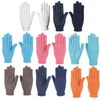 netproshop Damen Magic Handschuhe mit Gumminoppen Weich und Elastisch Einheitsgröße, Farbe:Weiss