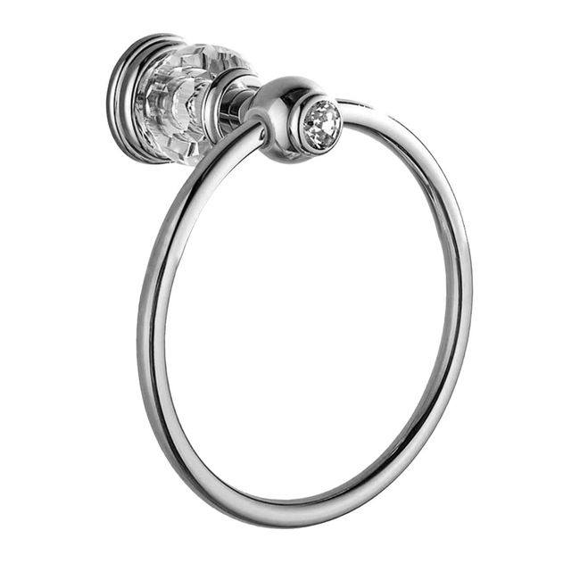 iikuru y146 Silver Towel Ring, Stylish, Towel Rack, Iron, Toilet