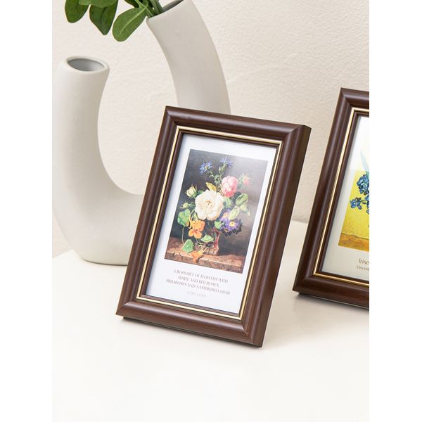 PS Simple Brown Frame Picture Frame (3.5x5 inches) (1000)