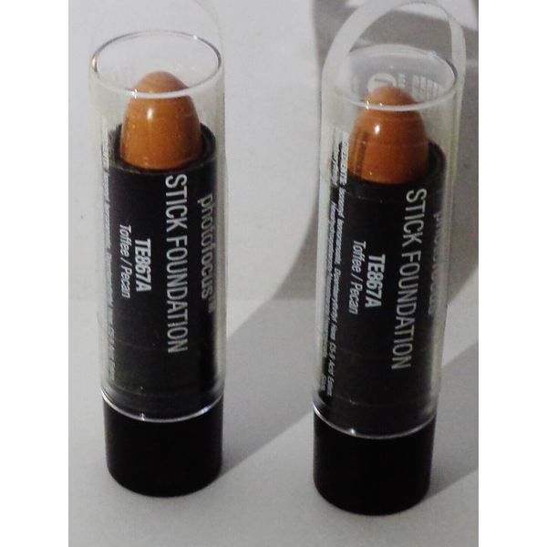 2 NEW WET N WILD Photofocus Stick Foundation Makeup TOFFEE #TE867A Sealed