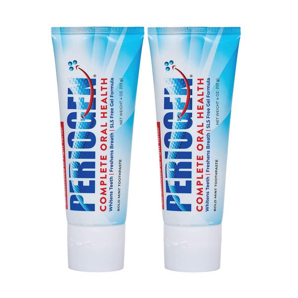 Periogen Toothpaste - Super Cleaning Plaque & Tartar Control Formula - SLS Free- 2-Pack
