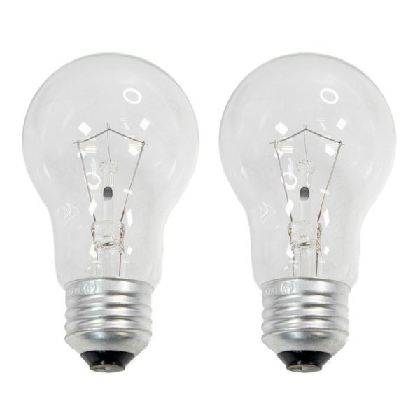 MXM-LC100V36W2P Antique Soft Light Bulb, Clear Bulb, 40W Shape, Set of 2