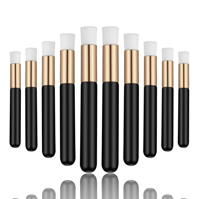 Prasacco 10 Pcs Lash Shampoo Brushes,Lash Brushes for Cleansing Peel Off The Blackhead Brush Nose Pore Deep Cleaning Brush Eyelash Extensions Blackhead Brush for Women Cosmetic Tools