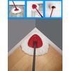 5 Pack Mop Replacement Heads ,Spin Mop Replacement Head Mop Refill Compatible for vileda Triangle Swivel Mops , Microfiber Swivel Mop Refill,Deep Clean,Machine Washable and Easy to Replace