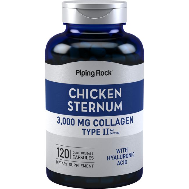 Chicken Sternum Type II Collagen | 3000mg | 120 Capsules | by Piping Rock