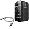 BoxWave Cable Compatible with Gigabyte Essence 4 - Micro USB DuraCable, Braided Micro USB Charging Cable - Space Grey