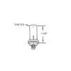 Pivot, Door Wardrobe 7/16 inch 1-1/2 inch Long