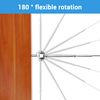 Helffer 10 Set Cable Railing Hardware, 180° Angle Adjustable Cable Railing Kit for Wood Post Deck Railing, T316 Stainless Steel Titanium Plated Cable Railing System