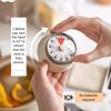 Tissting Mechanical Kitchen Timer, Countdown Timer Visual Timer Management Cooking Magnetic Timer Clock 60 Minutes Rotating Egg Timer for Cooking Classroom Fitness (Yellow)