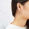Philip Jones Silver Plated Medium Chunky Hoop Earrings