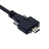 Cablecc USB 3.1 Type-C Dual M2 Screws Locking to Locking USB-C 10Gbps Data Cable Panel Mount Type 300cm