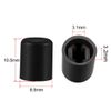 sourcing map 20pcs Tactile Push Button Switch Caps 3.1mm Hole Dia for 6x6mm Micro Tactile Switch Black