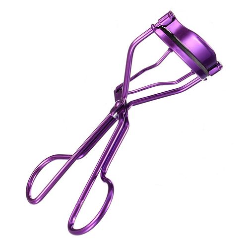 Beauty Plus - Eyelash Curler, Applicator, Available in 17 Models,Stainless Steel with Silicone Pad, for Perfect Curling and Applications, Professional Eyelash Curlers (Purple)