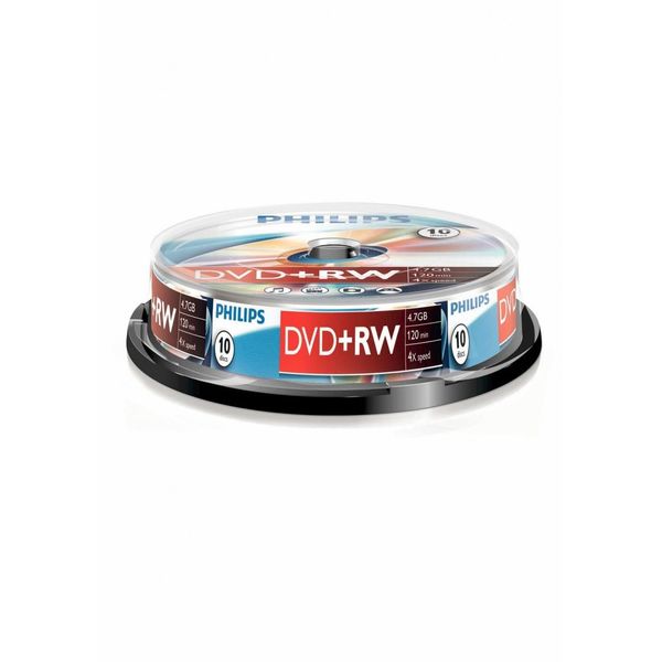 Philips DVD + RW 4.7GB 4x Data/120min 10er Spindel