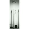 Outdoor Fireplace/Pit Set-Poker, Ash Rake, Shovel, & Post 36" Made by Blacksmith